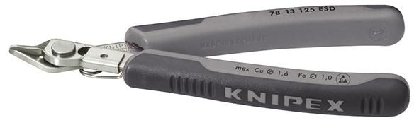 Seitenschneider Elektronik ESD V2A mit Drahtklemme 125mm KNIPEX