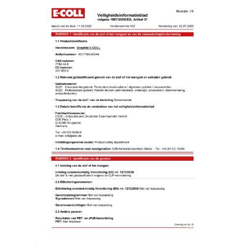 Graphit 50g Flasche E-COLL