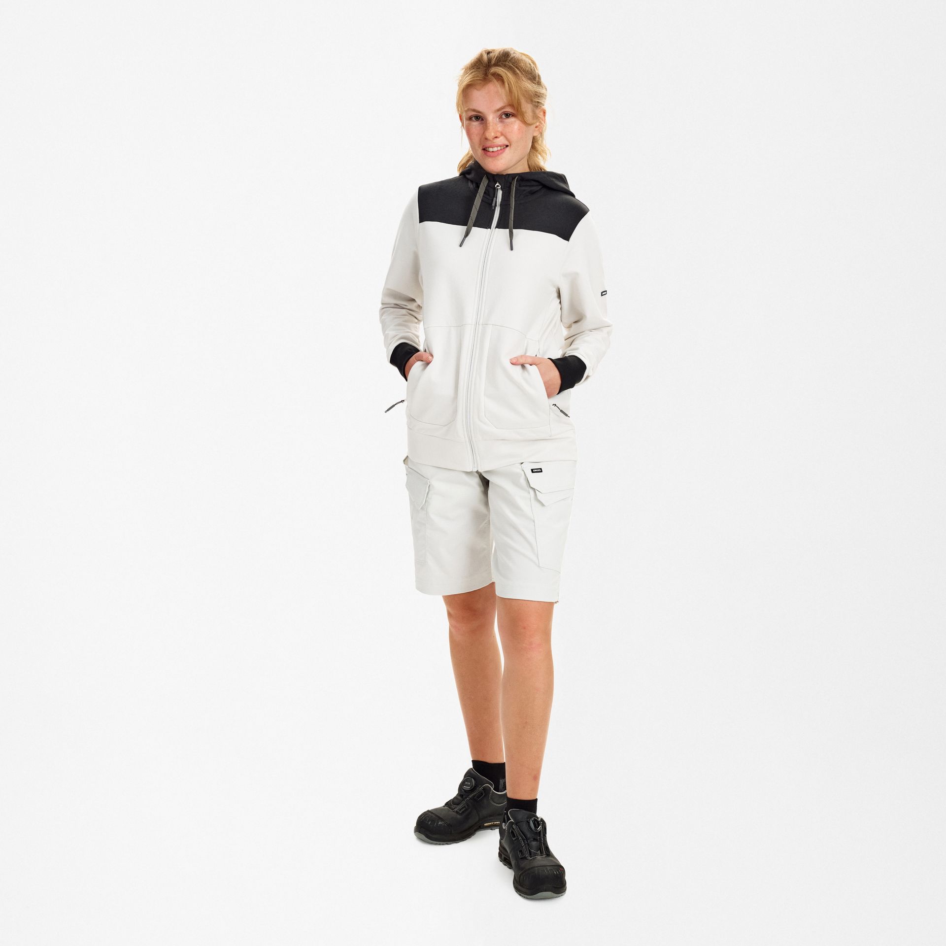 Entire Damen Sweatcardigan mit Kapuze