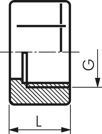Tülle Messing, G 1/8"-4mm, ohne Mutter