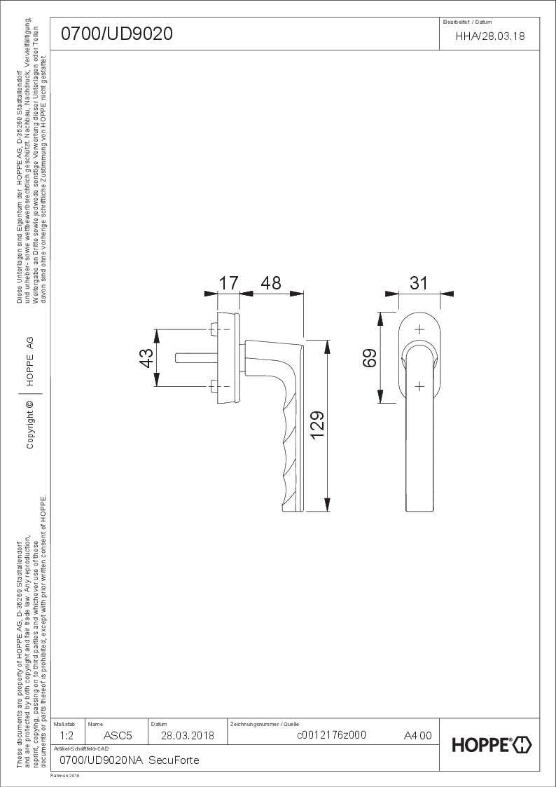 Fensteroliven Hamburg 0700/UD9020 F1