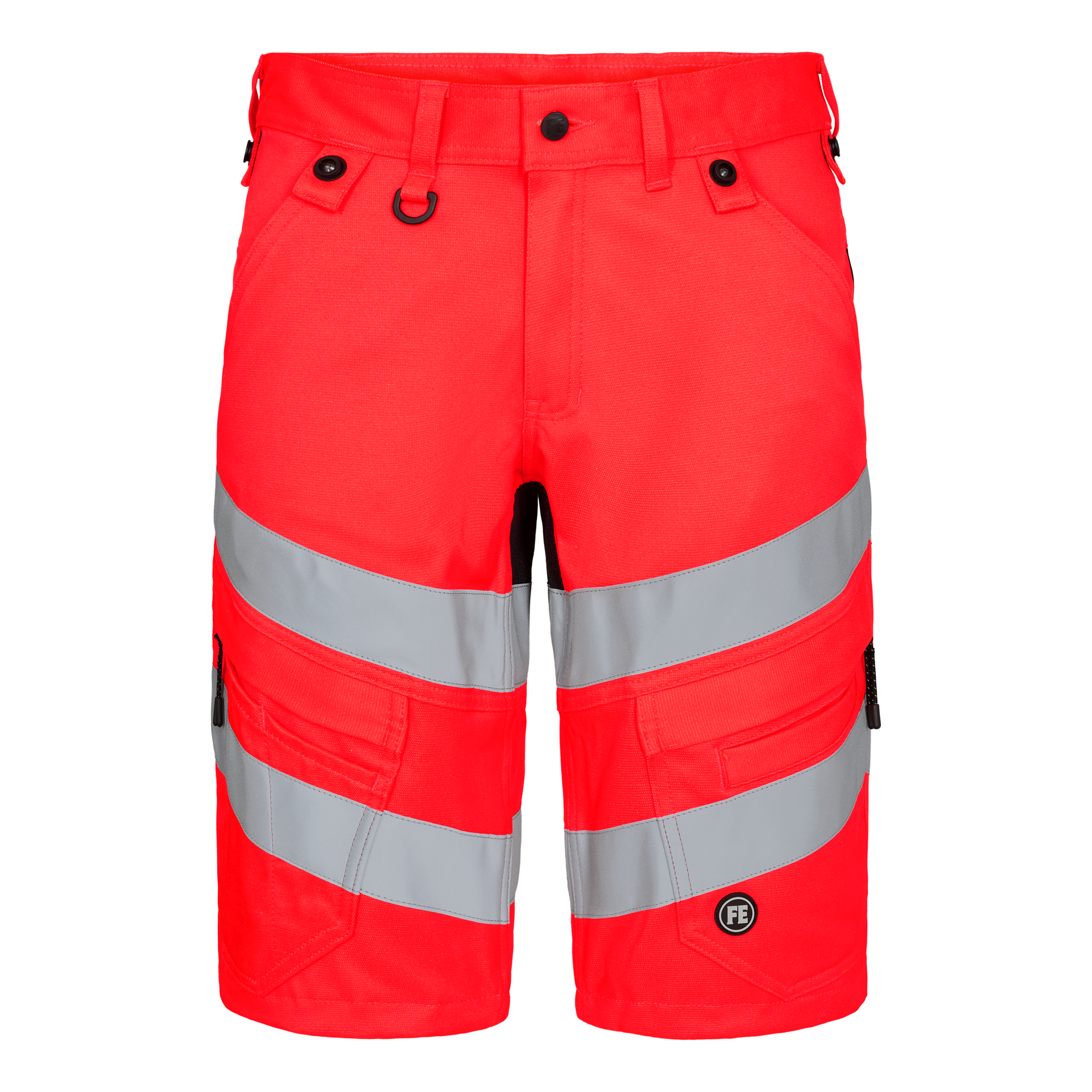 Safety Arbeitsshorts mit 2-Wege-Stretch Rot/Schwarz, Gr. 70
