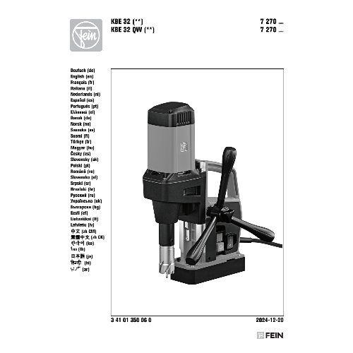 FEIN Endurance-Magnet-Kernbohrmaschine bis 32 mm KBE 32