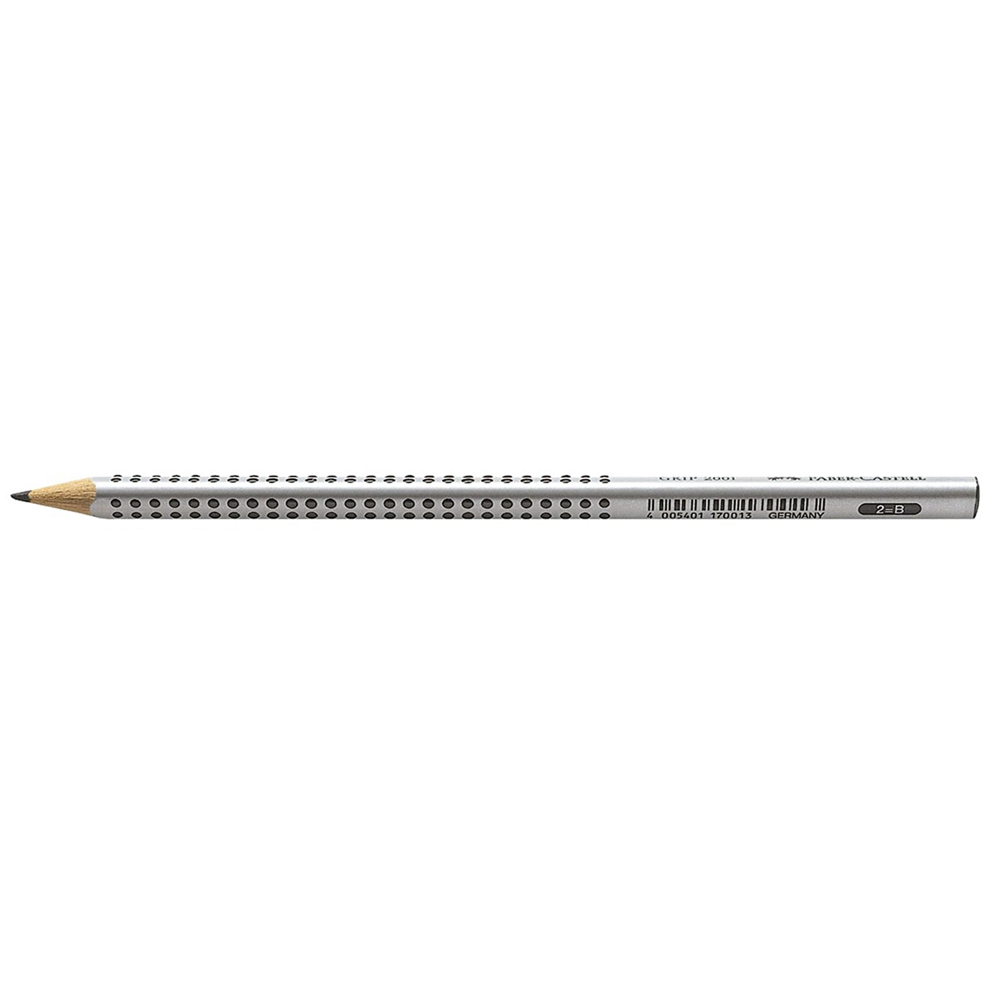 Bleistift GRIP 2001 Dreieckform B silbergrau