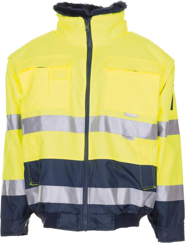 Warn Comfort-Jacke Gr. 4XL, gelb/marine PLANAM