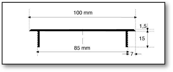 Stegblech 600X100 F1