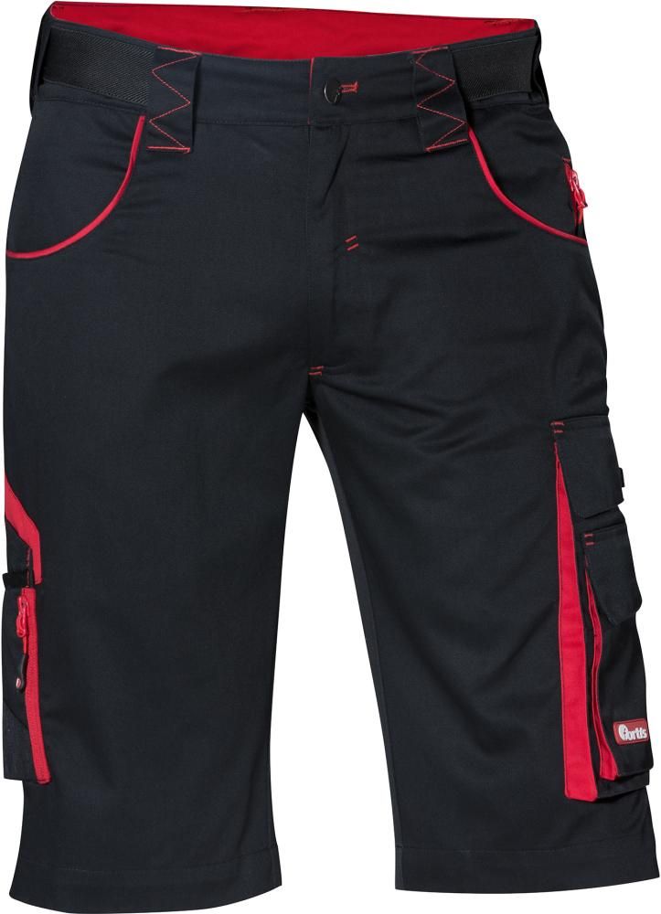 FORTIS Herren Bermuda 24,schwarz/rot Gr.48