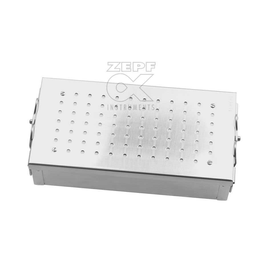 Sterilisierbehälter 17 x 12 x 4 cmmit Filtern in Deckel und Boden