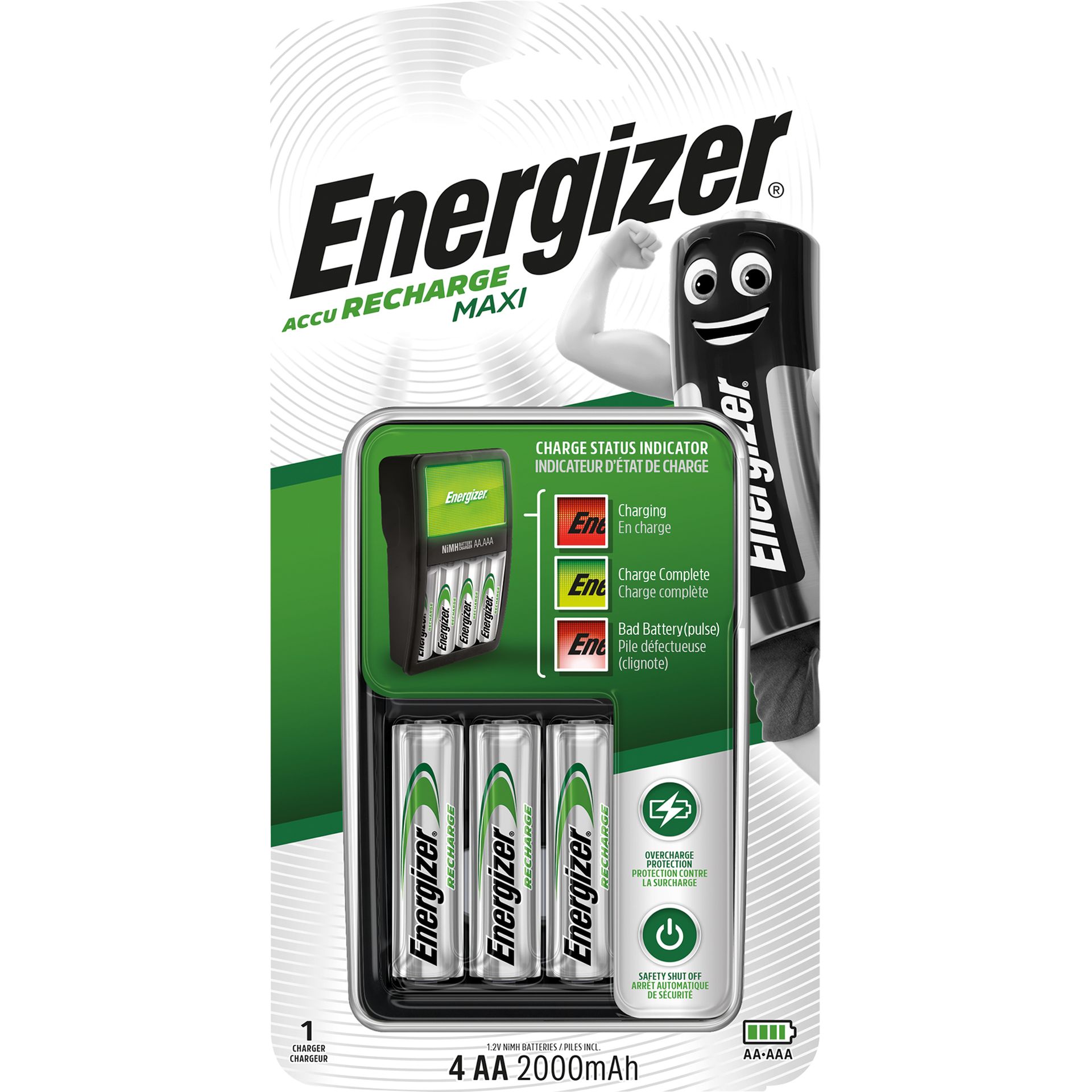 Akkuladegerät Maxi Charger für AA/AAA