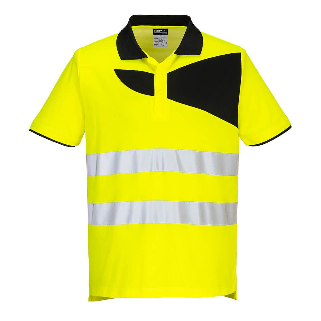 Portwest PW2 Warnschutz-Polo-Shirt, Gelb, Gr. S