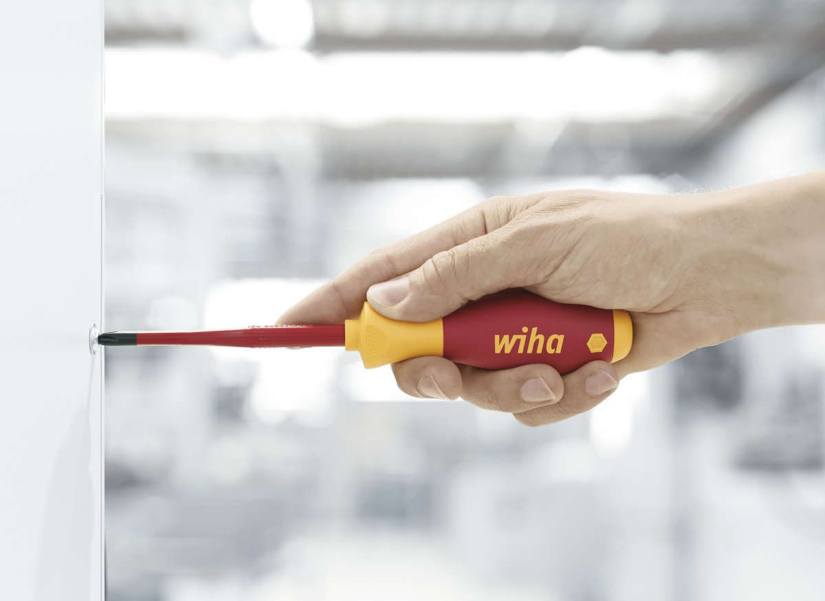 Wiha Schraubendreher SoftFinish® electric slimFix Schlitz 5,5 mm x 125 mm (35391)