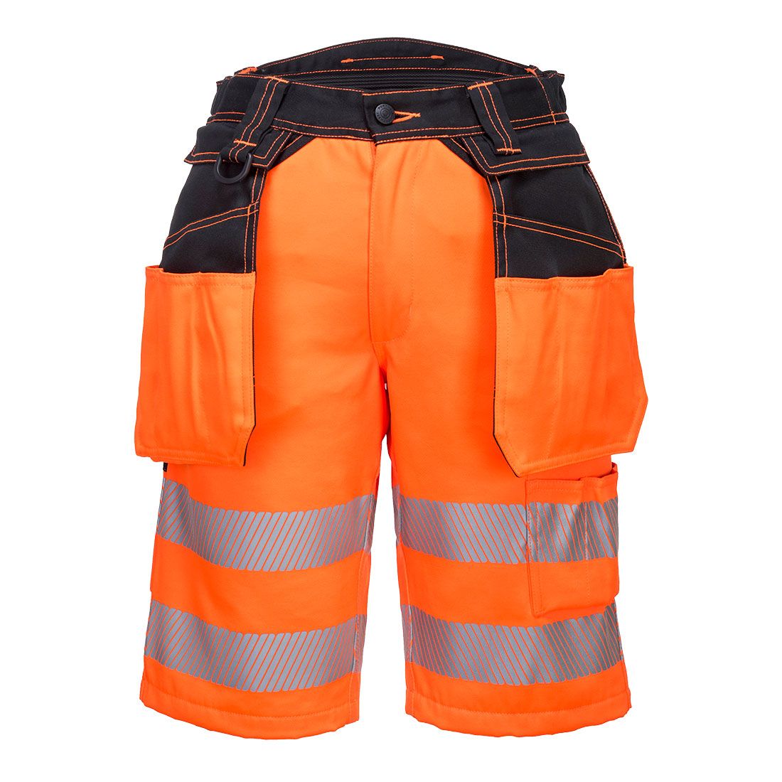 Portwest PW3 Warnschutz-Shorts, Orange, Gr. 34