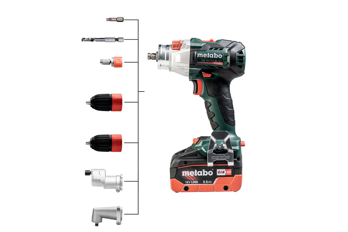 Akku-Bohrschrauber solo GB 18 LTX BL Q I Metabo ohne Akku ohne Ladegerät metaBOX