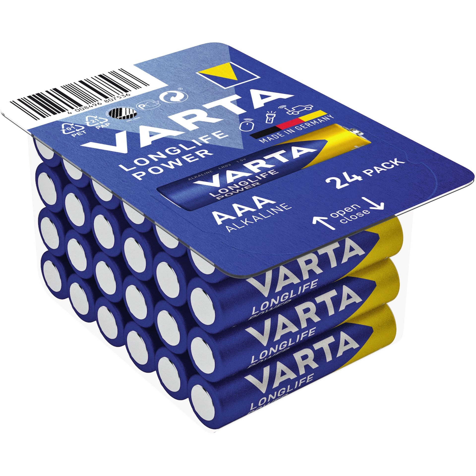 Batterie Longlife Power AAA 1,5V 24 St./Pack.