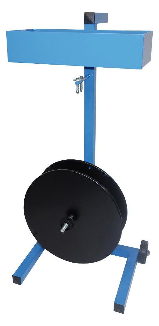 fahrbarer Abrollwagen, schwarz/blau