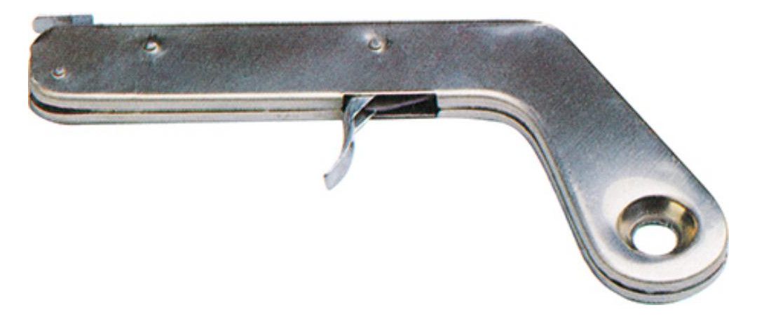 Pistolengasanzünder, vernickelt