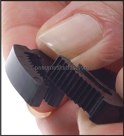 Schnapp-Schlauchschelle, Nylon, 6 - 6,5mm