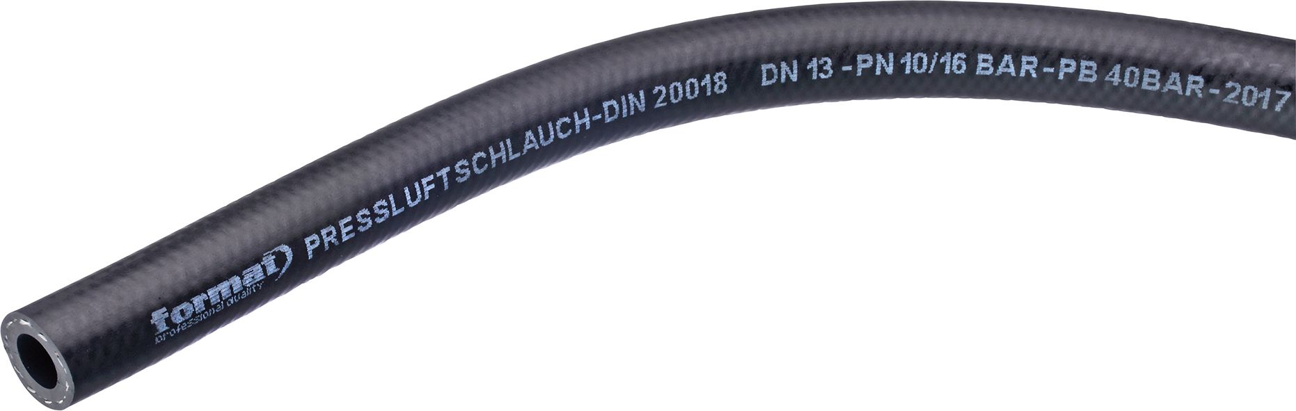 FORMAT SBR Pressluftschlauch schwarz n. DIN 20018
