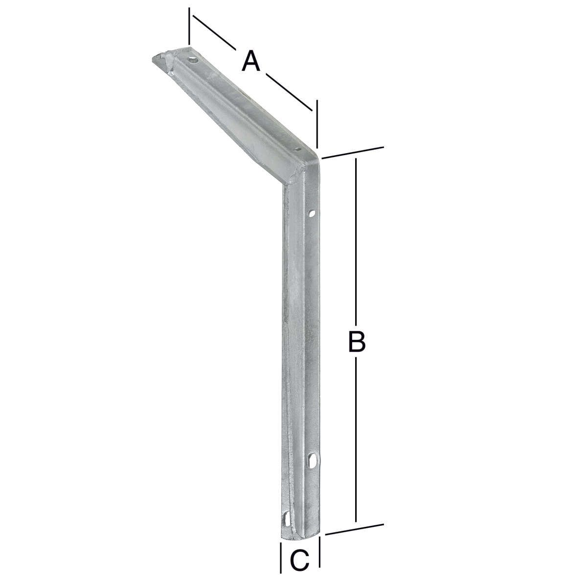 T-Profil-Konsole 300 x 550 x 40 feuerverzinkt