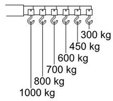 Werkstattkran flaches Fahrgestell Traglast 1000kg