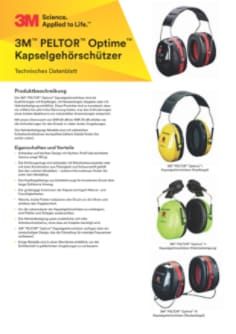 3M™ PELTOR™ Optime™ III 30.01, Warnfarbe, Kopfbügel, H540A-461-GB
