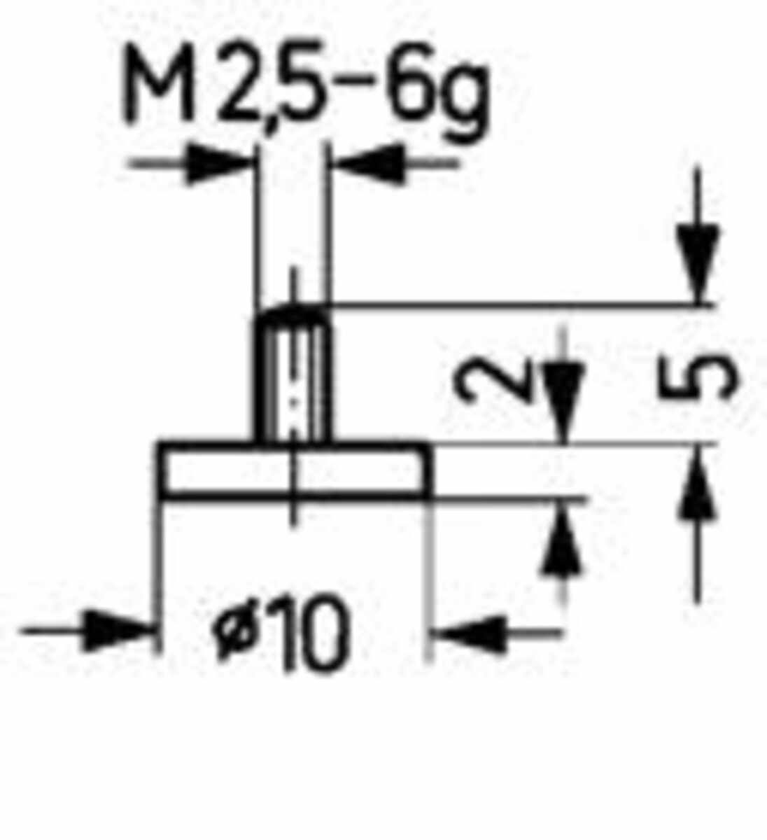 Messeinsatz Stahl Typ 11/10,0 mm KÄFER