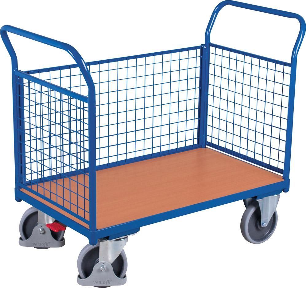 Dreiwandwagen 400 kg 850x475 mm Draht VarioFit