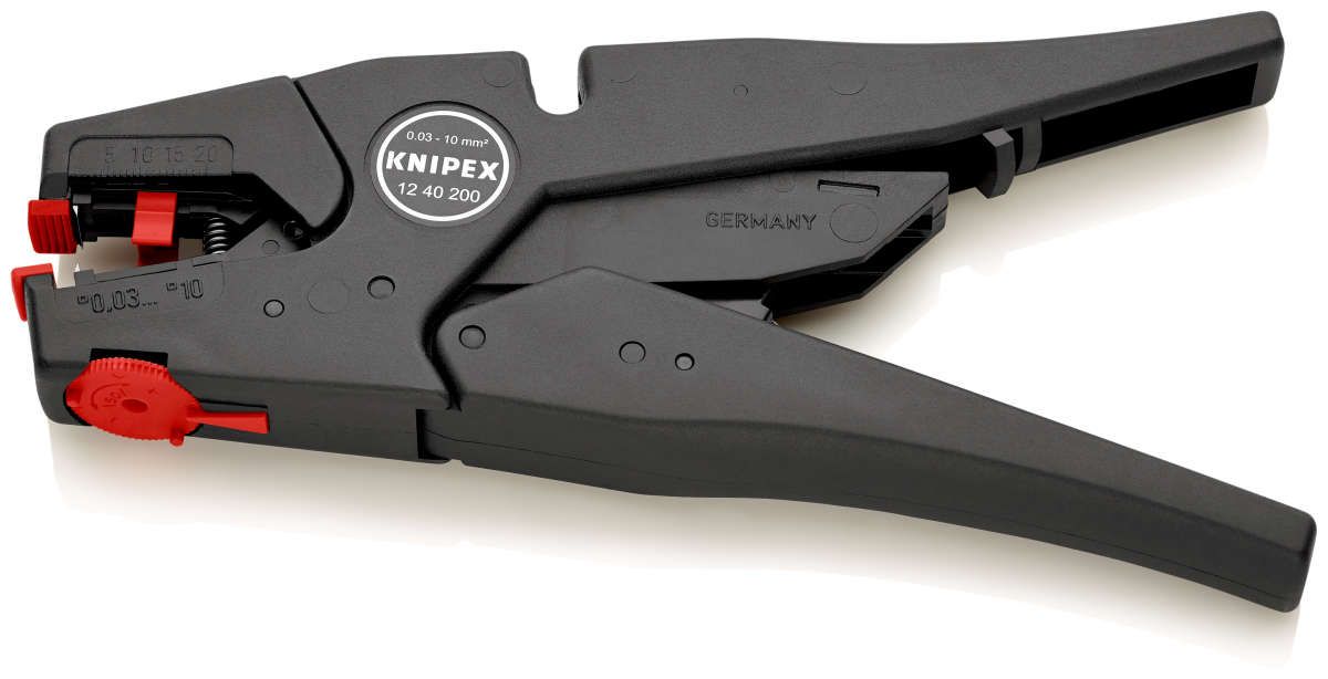 KNIPEX 12 40 200 Selbsteinstellende Abisolierzange  200 mm