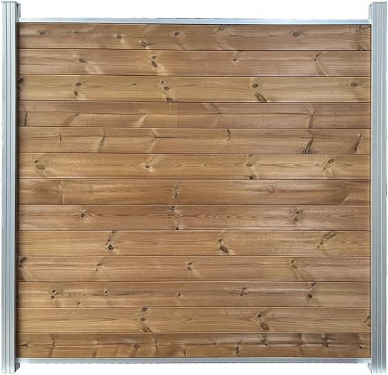 KARRAT-Profilbrett 13 STK1790x1730mm Thermo-Kieferá 1790x140/125x20mm Steckzaunelement