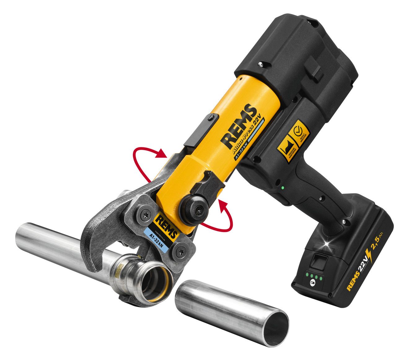 REMS Akku-Hybrid-Radialpresse im Koffer