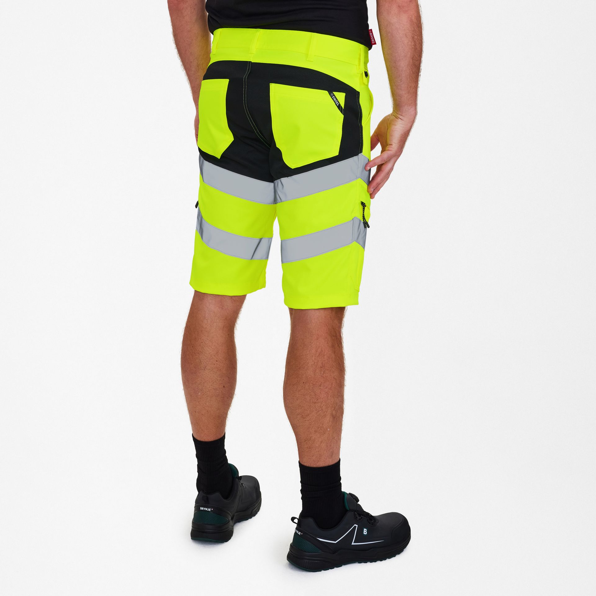 Safety Arbeitsshorts mit 2-Wege-Stretch Gelb/Schwarz, Gr. 74
