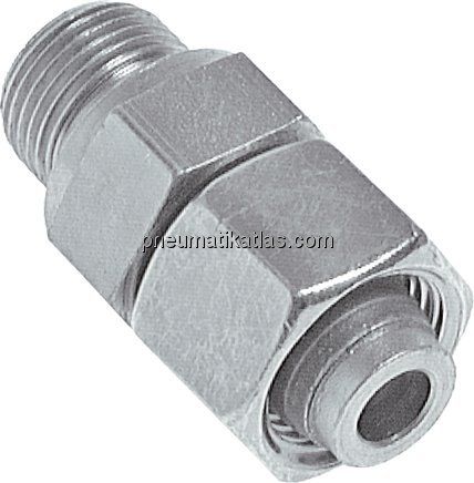 Einstellb. Schneidringverschr. M 10x1-6 L, Stahl verzinkt