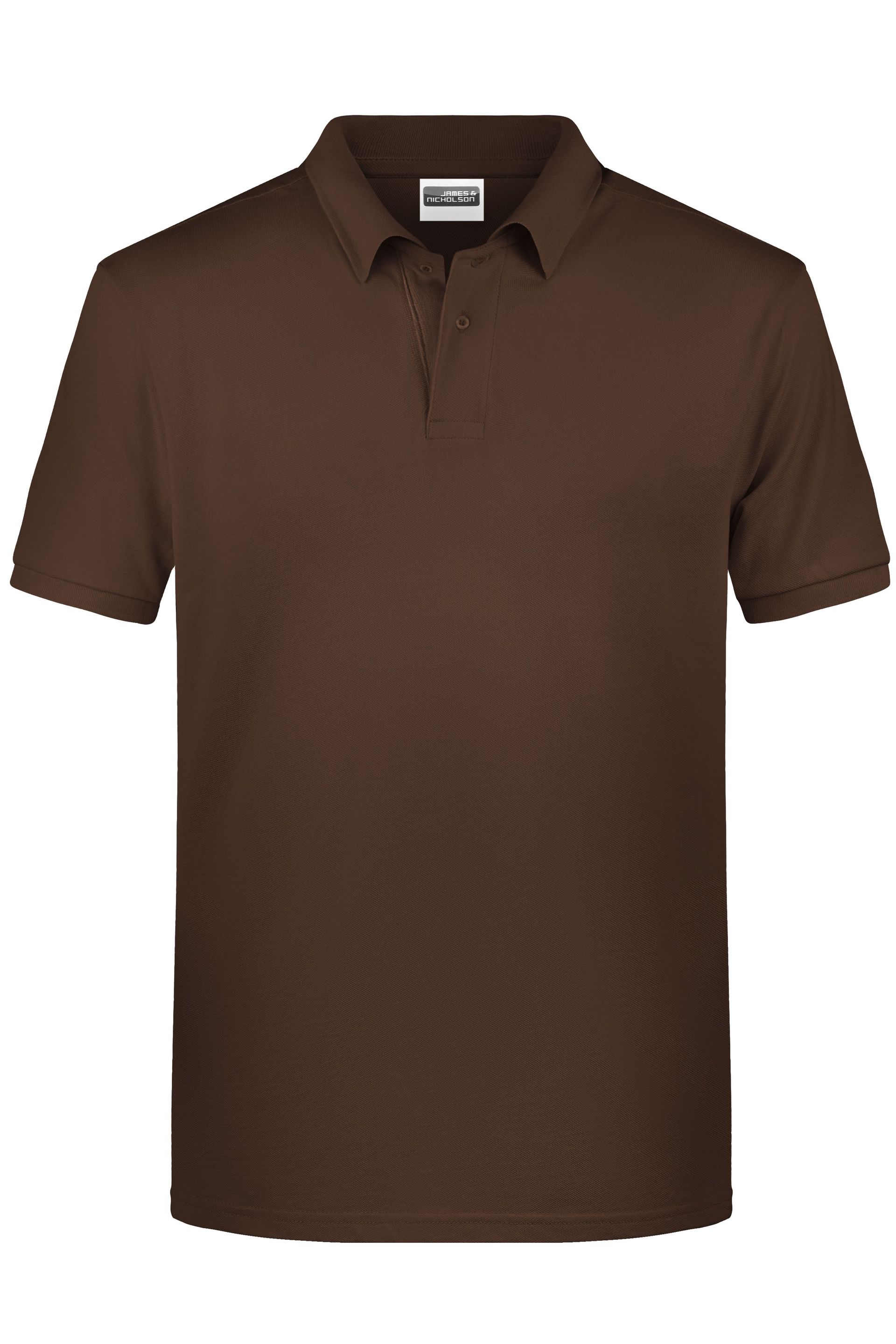 James & Nicholson 8010 Herren-Polo-Shirt, Braun, Gr. 3XL