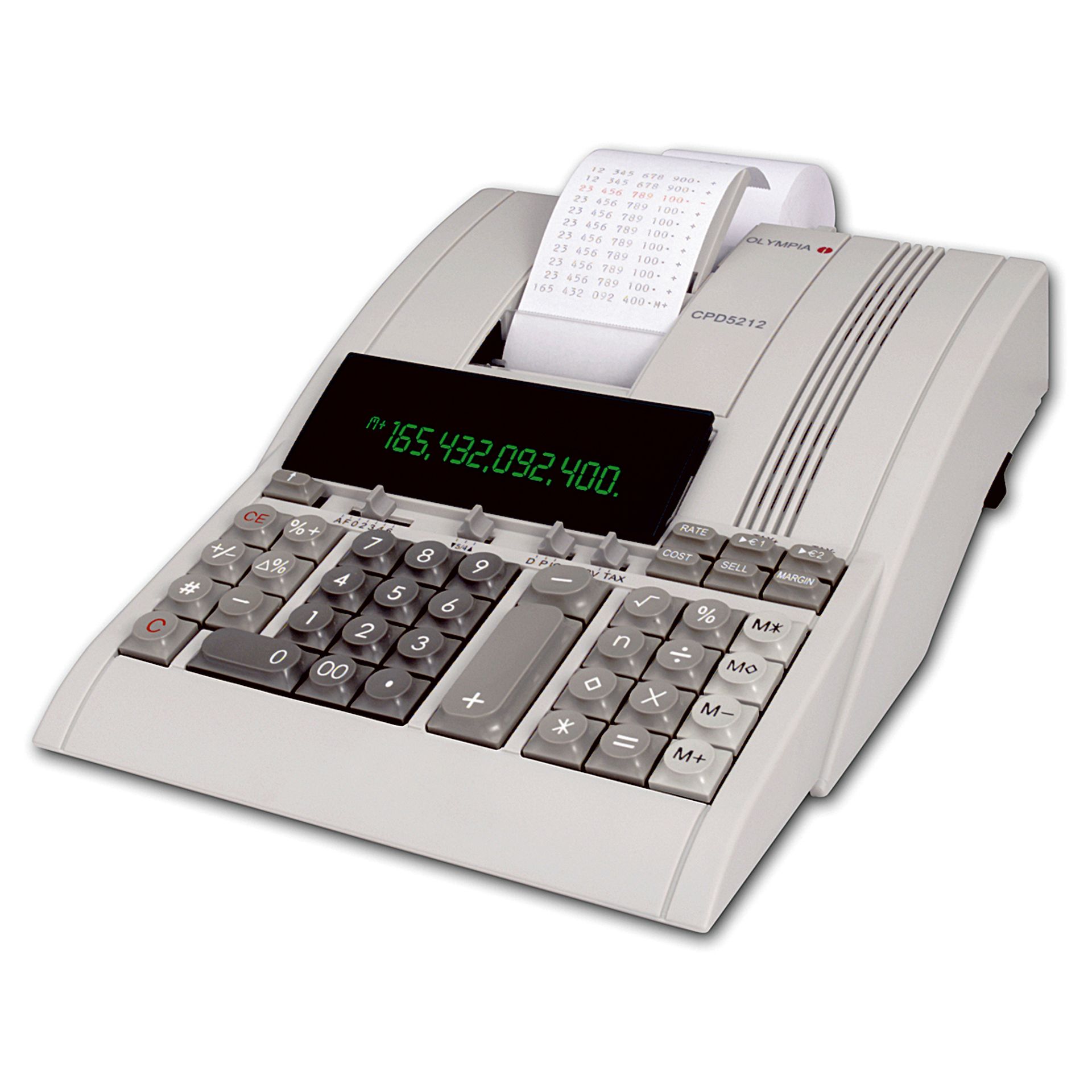 Tischrechner CPD 5212 druckend 12stellig Netzbetrieb weiß