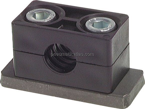 Rohrschelle, 6mm, Baugröße 1, schwere Baureihe