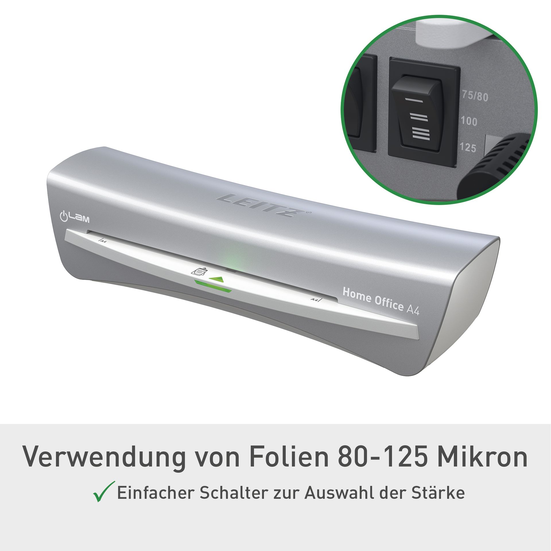 Laminiergerät iLAM HomeOffice DIN A4 weiß/grau