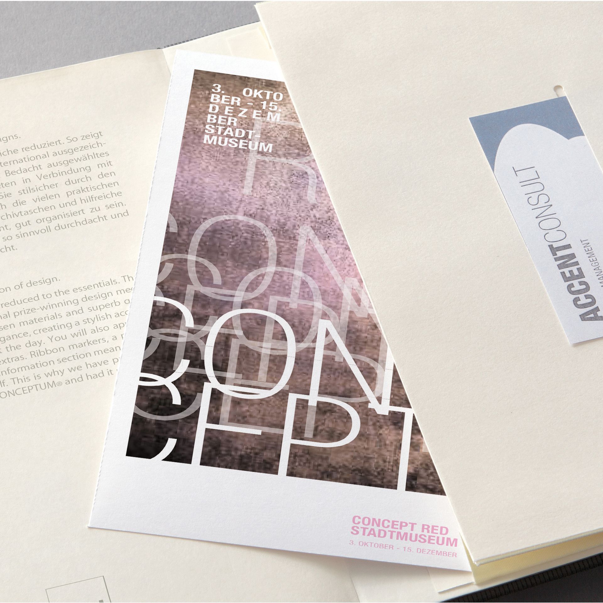 Buchkalender Conceptum A4+ 1T/1S sw