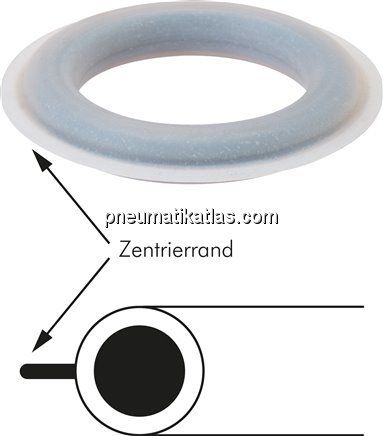 PTFE/FKM-Ersatzdichtung f. Kamlock-Kupplung DN20 (3/4")