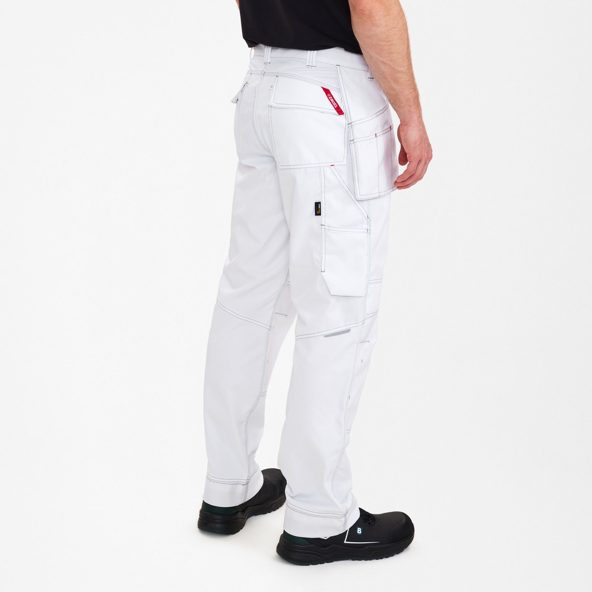 Combat Arbeitshose mit Holstertaschen Weiss, Gr. 42