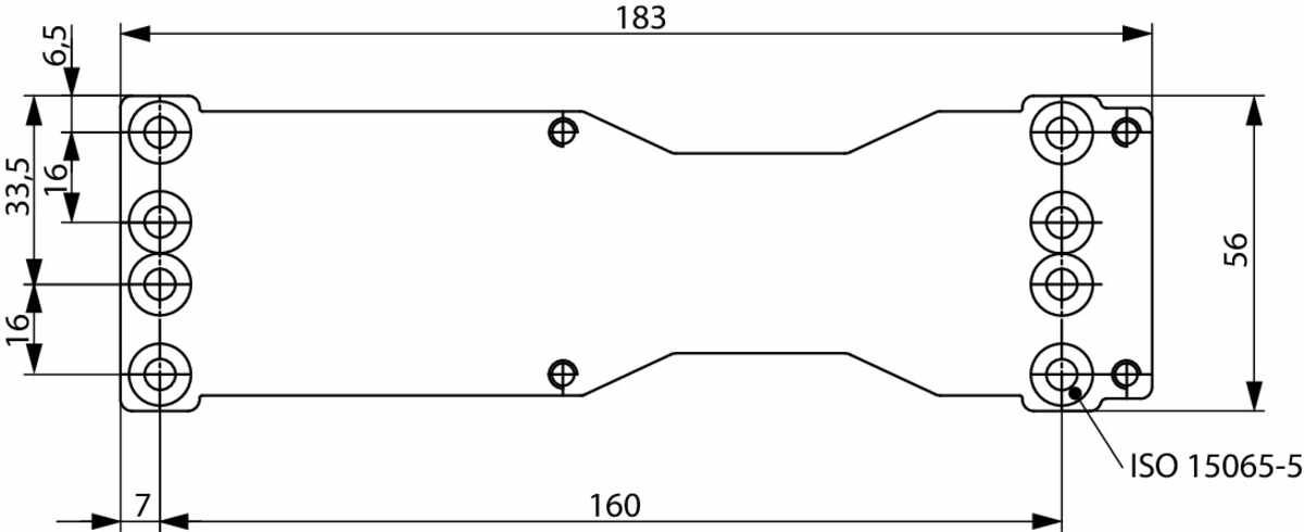 Montageplatte ASSA DC200-300-500-700