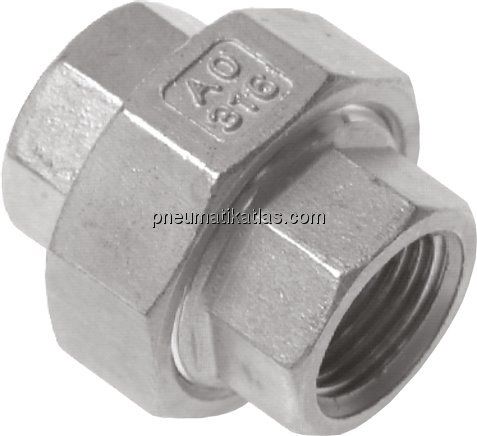 Verschraubung kon. dichtend Rp 1/4" (IG),1.4408