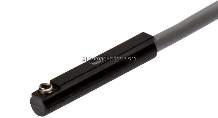 Zylinderschalter, 2-Leiter-Reed-Sensor, rote LED
