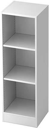 Regal 2FB grau 40x40x127 cm Hammerbacher
