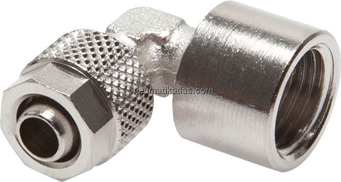 Winkel-Aufschraubverschraubung G 1/8"-5x3mm, Messing vernickelt