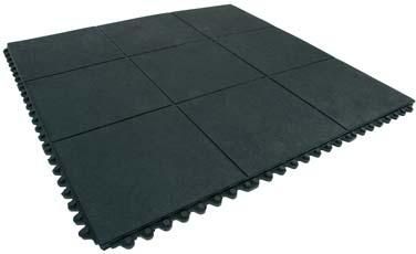 Anti-Ermüdungsmatte Solid Fatigue-Step B90xL90 cm schwarz