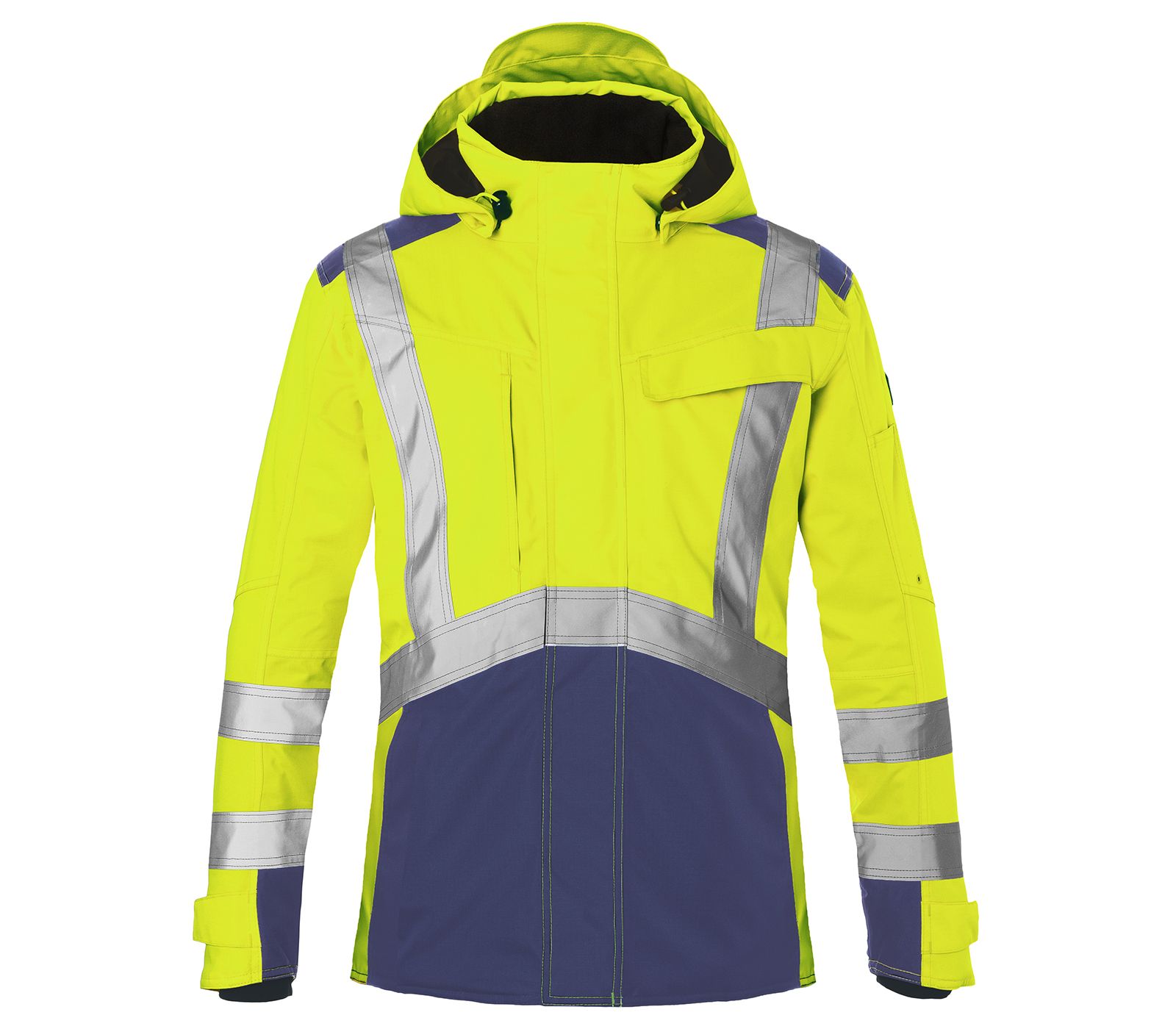 KÜBLER REFLECTIQ Hardshelljacke PSA 2 warngelb/dunkelblau Gr. XS