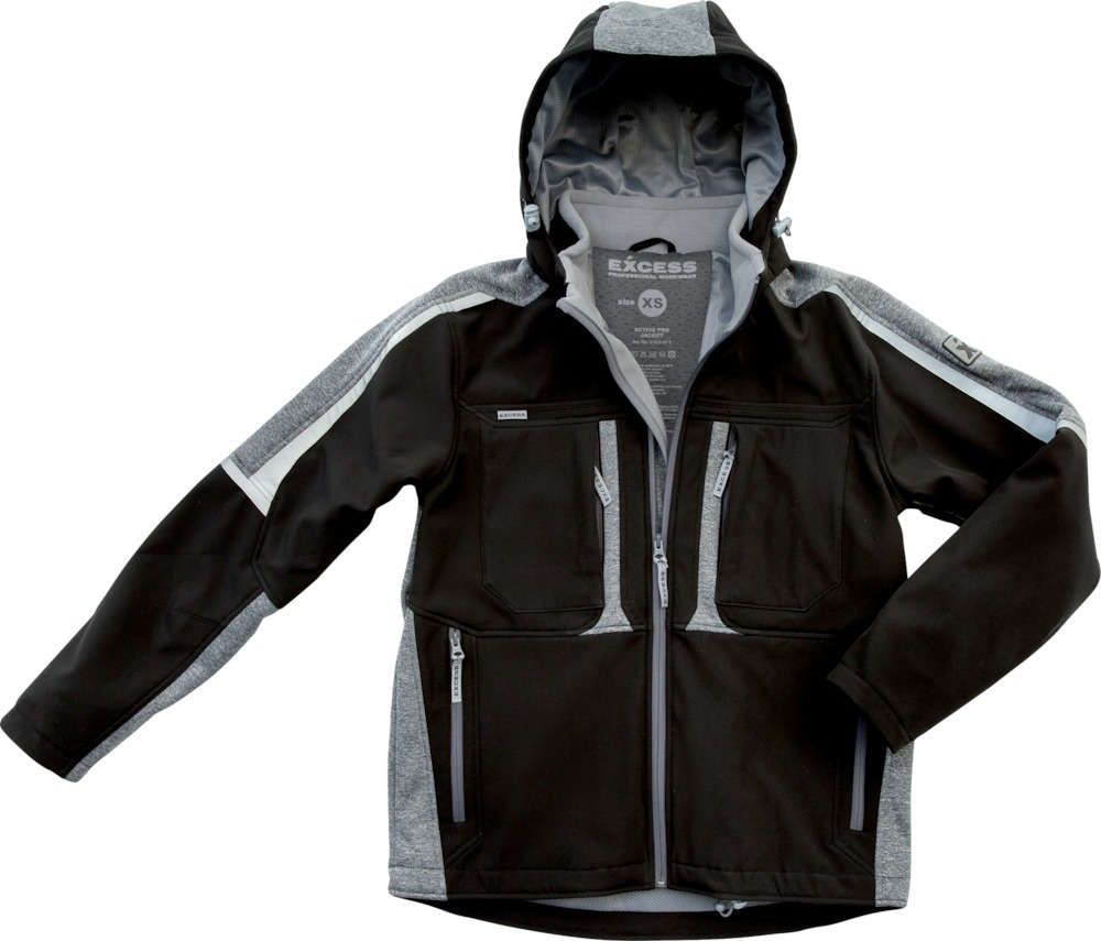 Softshelljacke Proaktiv, Gr.2XL, schw./grau Excess