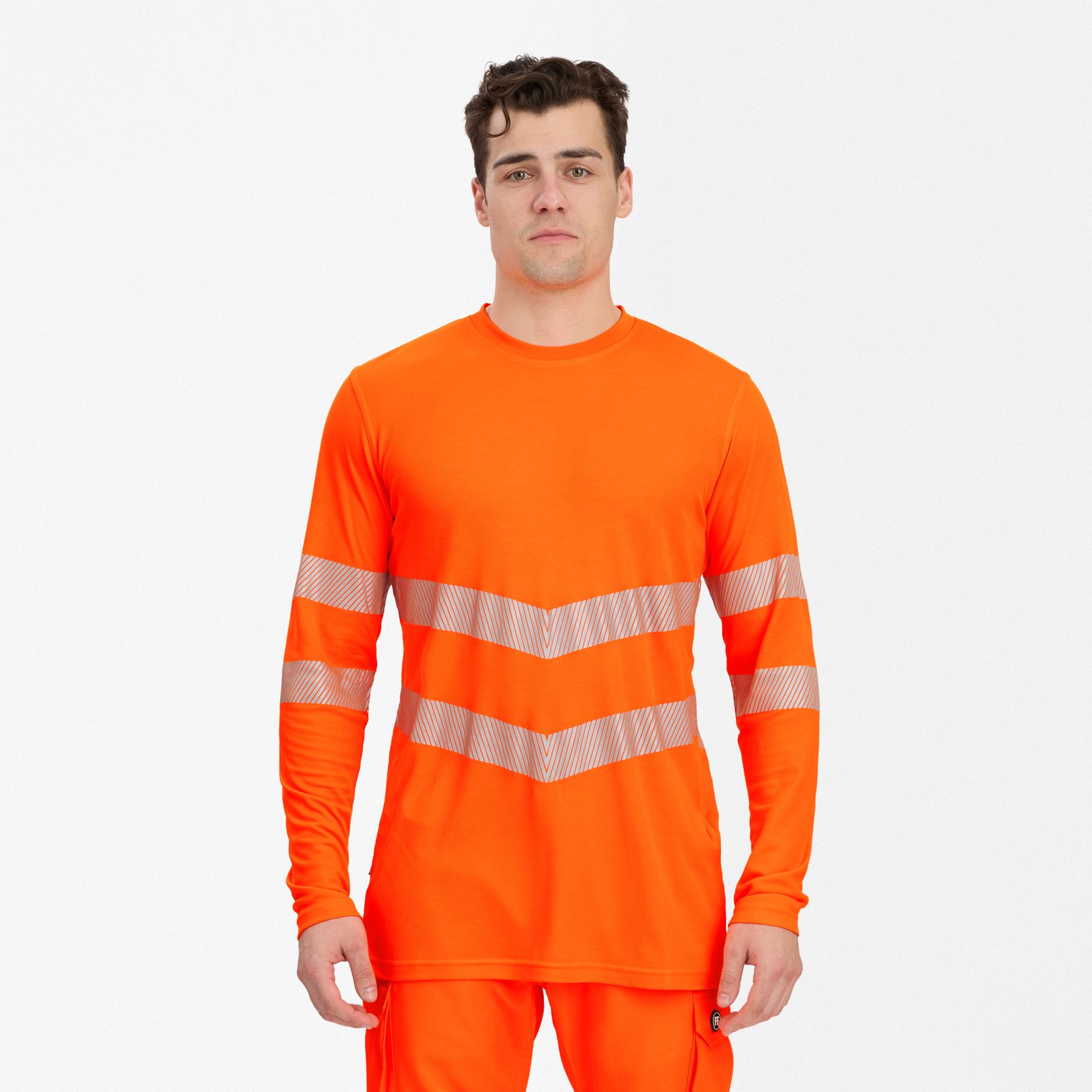 Safety Langarm-T-Shirt Hi-vis Orange, Gr. XS