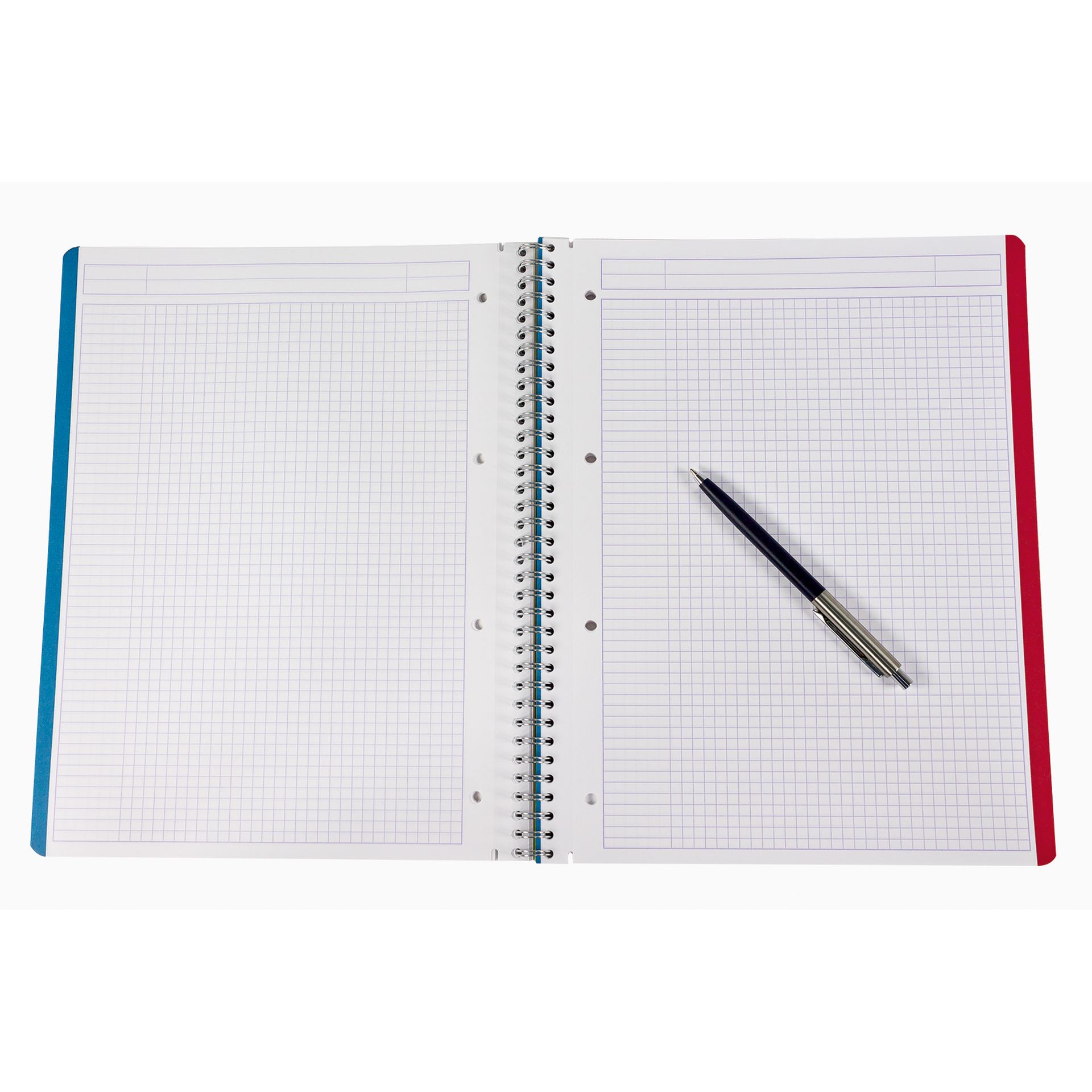 Meetingbook DIN A4 4fach gelocht 90g/qm schwarz