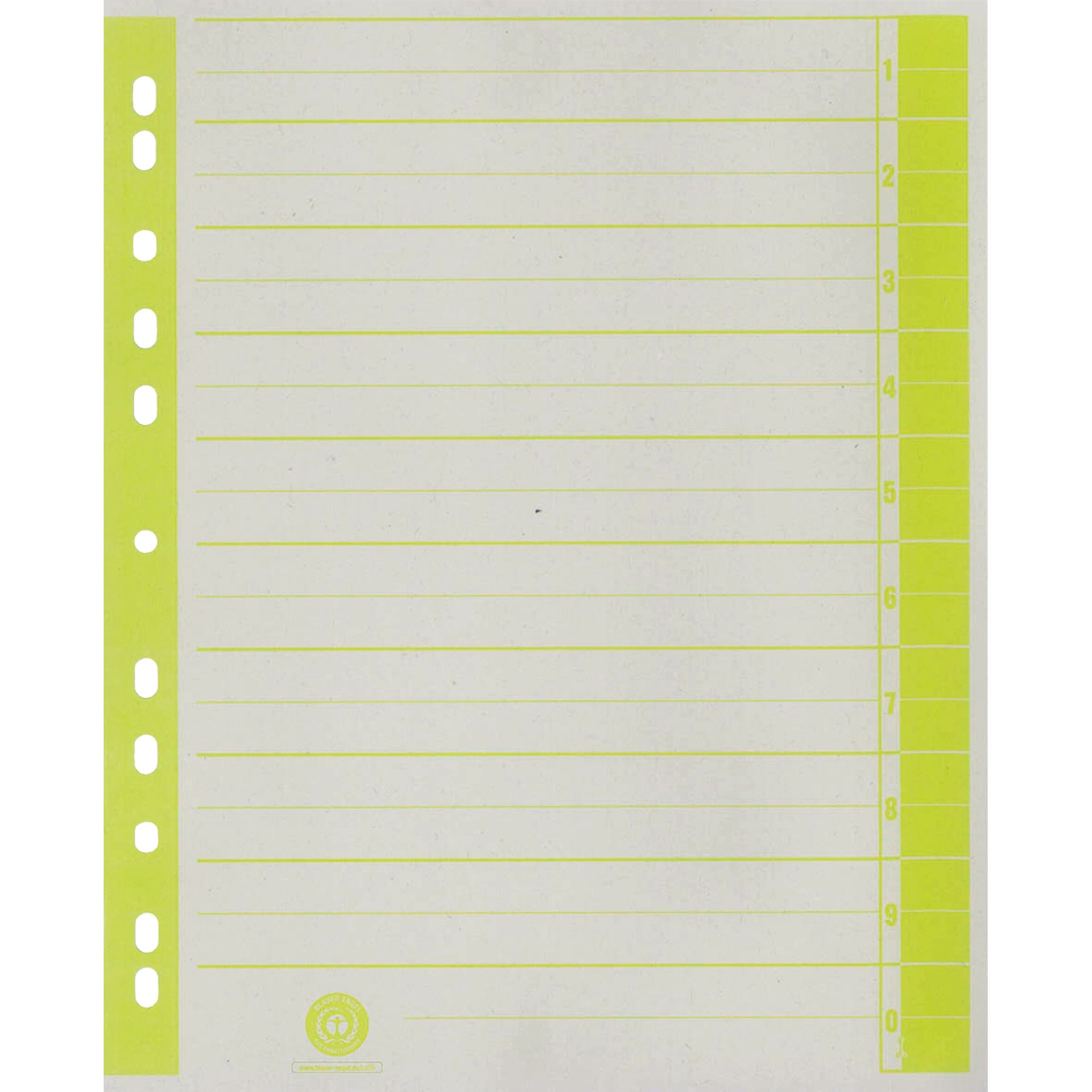 Trennblatt  RC A4 ch/ge 100St